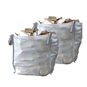 image of a full load of logs in two large dumpy bags supplied by magers fuels